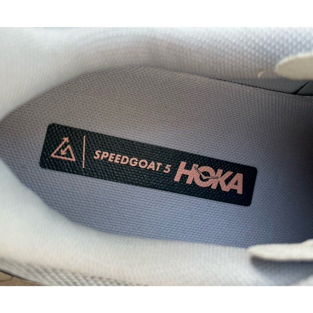 New! Hoka One One Speedgoat 5 Women’s 10B Trail Running Shoes Harbor Mist/Spruce - Picture 12 of 13